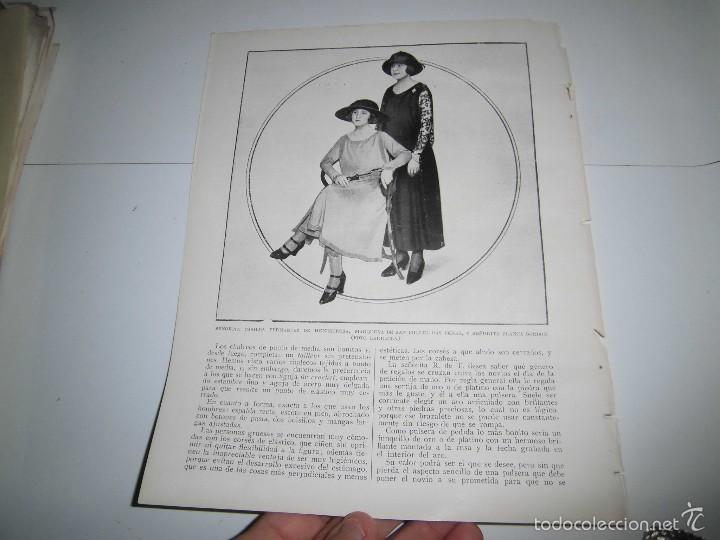 Coleccionismo de Revistas y Peri&oacute;dicos: MARQUESA DE SAN MIGUEL DAS PE&Ntilde;AS Y SRA BLANCA BORBON HOJA DE REVISTA BLANCO Y NEGRO 1922
