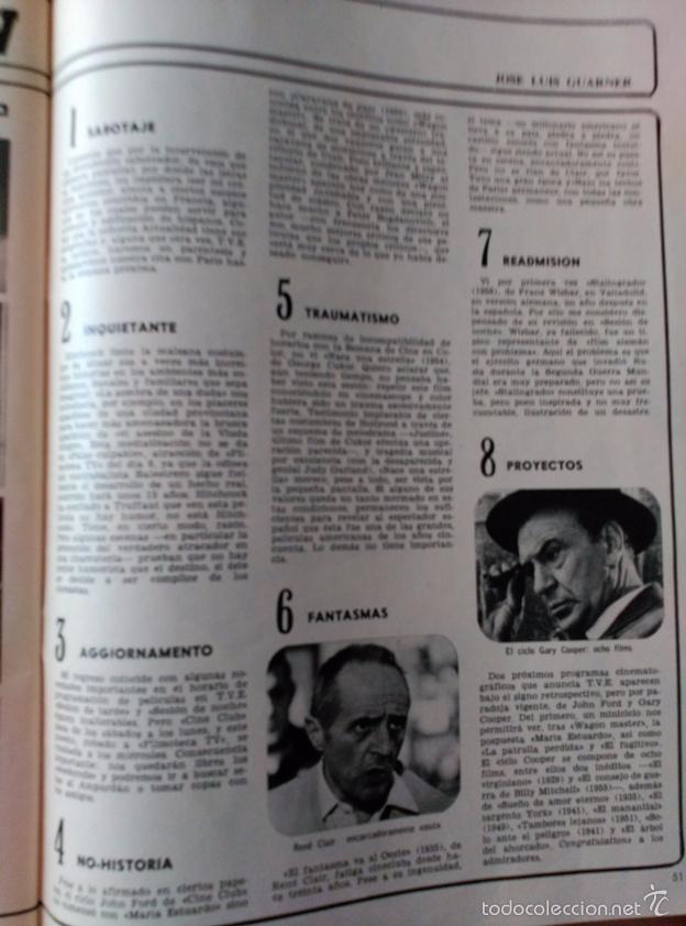 Collectionnisme de Revues et Journaux: RECORTE  rene clair gary cooper