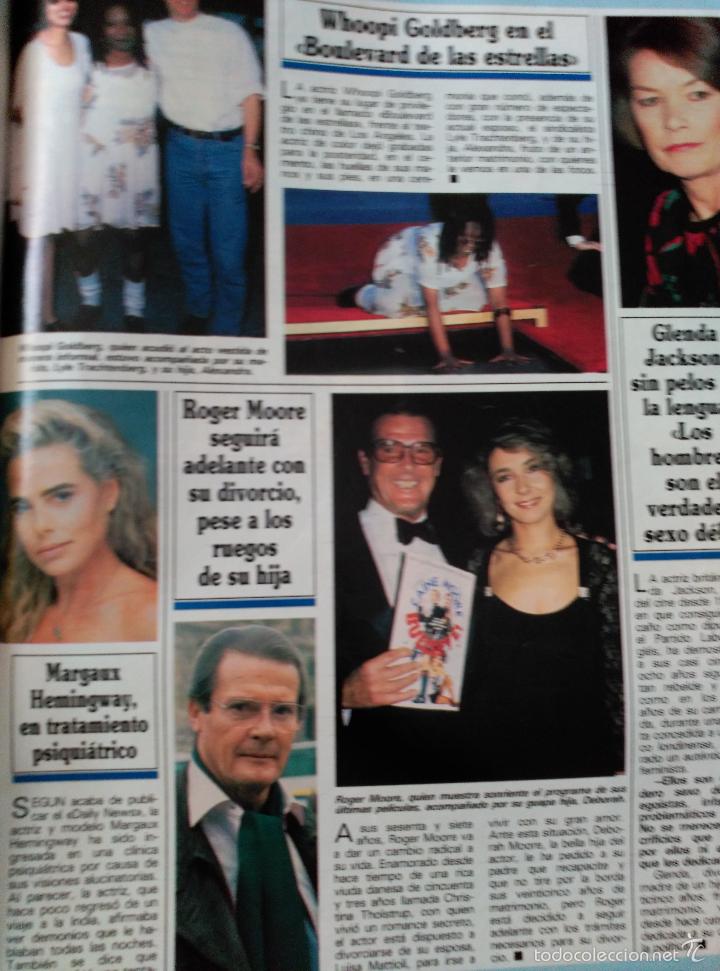 Coleccionismo de Revistas y Peri&oacute;dicos: recorte MARGAUX HEMINGWAY  reger moore whoopi goldberg glenda jackson