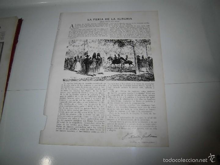 Sammeln von Zeitschriften und Zeitungen: LA FERIA DE LA ALGRIA POR MU&Ntilde;OZ SAN ROMAN DIBUJO DE HOHENLEITER HOJA DE REVISTA BLANCO Y NEGRO 1922