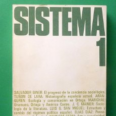 Coleccionismo de Revistas y Periódicos: SISTEMA Nº 1 ENERO 1973, REVISTA DE CIENCIAS SOCIALES - VARIOS AUTORES - ITS - VER INDICE. Lote 58439438