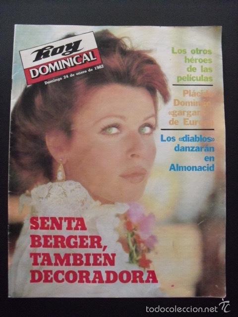 Coleccionismo de revistas y peri&oacute;dicos: REVISTA HOY DOMINICAL. ENERO 1982. SENTA BERGER.
