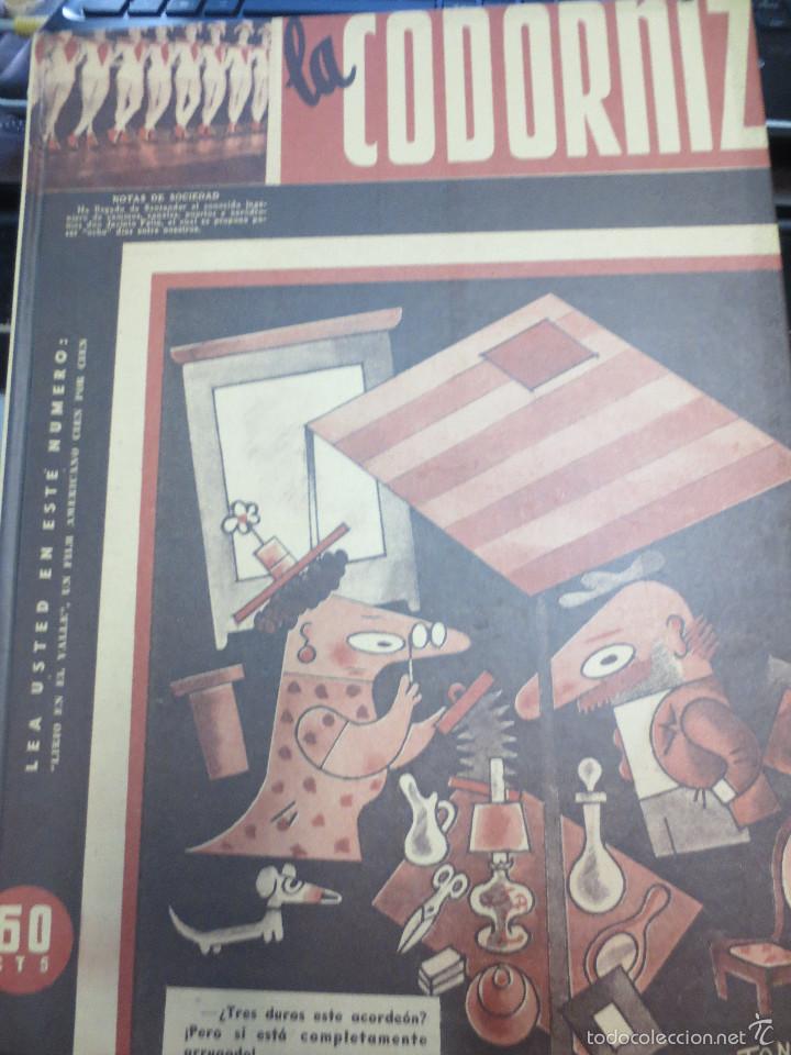 Coleccionismo de Revistas y Peri&oacute;dicos: REVISTA LA CODORNIZ N&ordm; 3 DEL N&ordm; 24 AL N&ordm; 34 A&Ntilde;O 1942 EDIT AGUALARGA