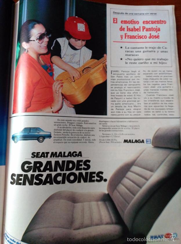 Coleccionismo de Revistas y Peri&oacute;dicos: RECORTE isabel pantoja seat malaga