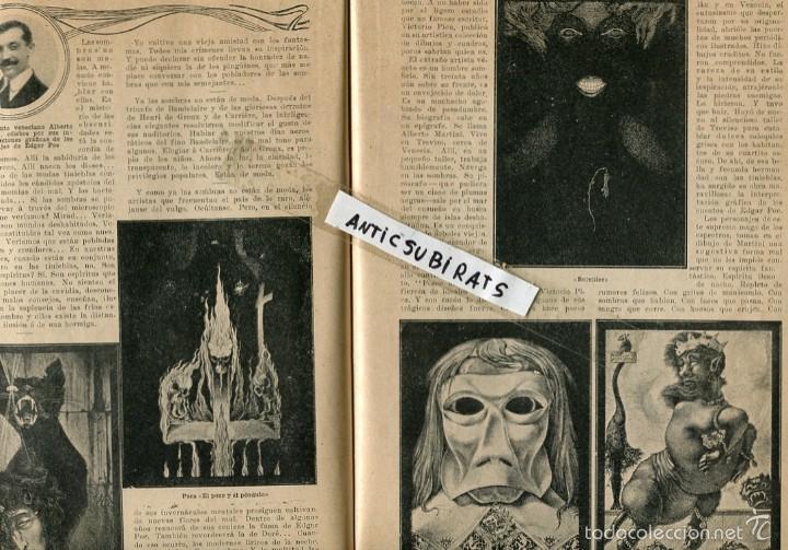 Collezionismo di Riviste e Giornali: REVISTA A&Ntilde;O 1909 EDGAR ALAN POE POR ALBERTO MARTINI