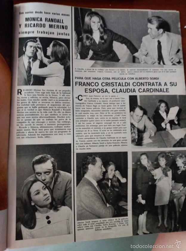 Coleccionismo de revistas y peri&oacute;dicos: RECORTE monica randall ricardo merino franco cristaldi claudia cardinale sylva  koscina virna lisi