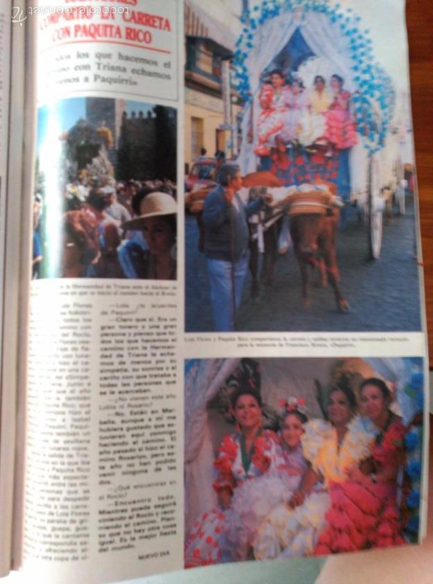 Coleccionismo de revistas y peri&oacute;dicos: recorte lola flores paquita rico en el rocio