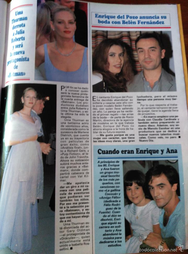 Coleccionismo de Revistas y Peri&oacute;dicos: recorte UMA THURMAN ENRIQUE Y ANA DEL POZO BELEN FERNANDEZ