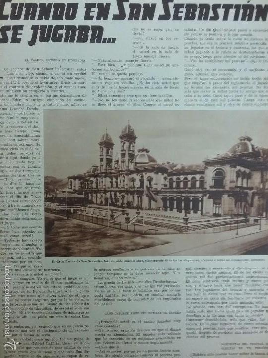 Colecionismo de Revistas e Jornais: REVISTA 1935.CASINO SAN SEBASTI&Aacute;N.