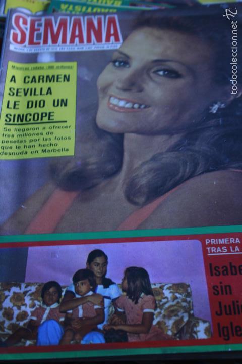 Coleccionismo de Revistas y Peri&oacute;dicos: MIGUEL BOSE CARMEN SEVILLA ROCIO DURCAL ROCIO JURADO ROBERT BLAKE BARETTA JOSE LUIS MORENO