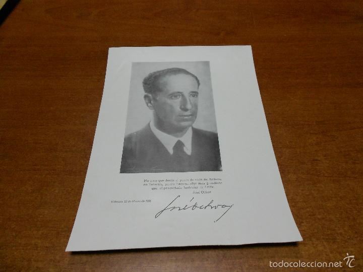 Collectionnisme de Revues et Journaux: D. JOS&Eacute; OCHOA, PROYECTO FUNICULAR DEL TEIDE, 1956