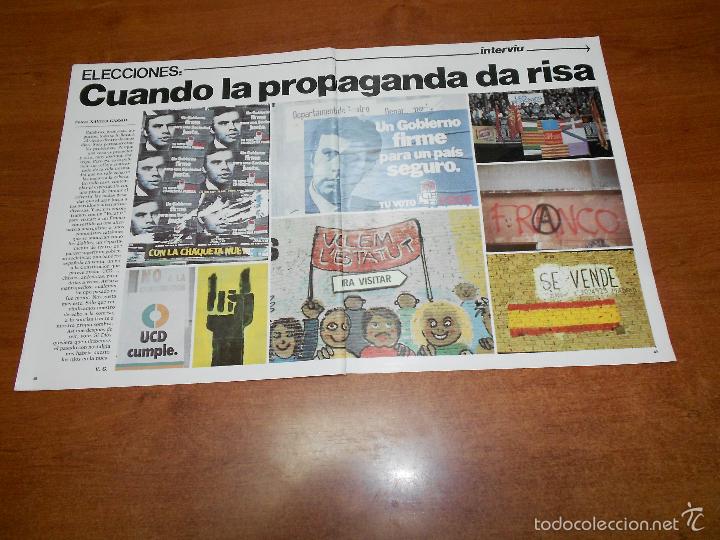 Coleccionismo de Revistas y Peri&oacute;dicos: RECORTE DE PRENSA 1979: CUANDO LA PROPAGANDA DA RISA, PUBLICIDAD POL&Iacute;TICA