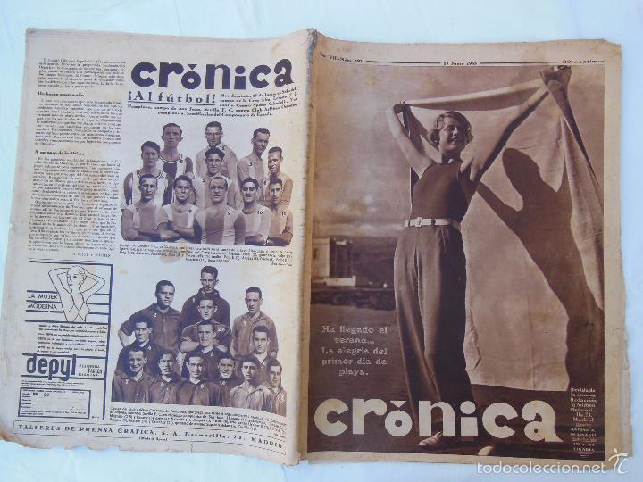 Coleccionismo de Revistas y Peri&oacute;dicos: CR&Oacute;NICA. Revista de la Semana. A&ntilde;o VII, N&uacute;m 293, 23 Junio 1935