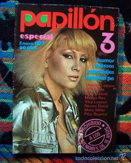 Coleccionismo de Revistas y Peri&oacute;dicos: Revista PAPILLON extra / NORMA DUVAL, ROSA VALENTY, MIREIA ROS, ISABEL LUQUE, MIRTA MILLER y +++