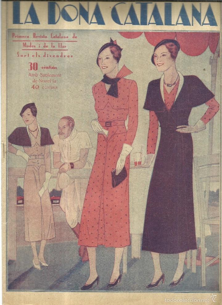 Colecionismo de Revistas e Jornais: LA DONA CATALANA. REVISTA DE MODES I DE LA LLAR. N&ordm; 366. OCTUBRE 1932 . BARCELONA