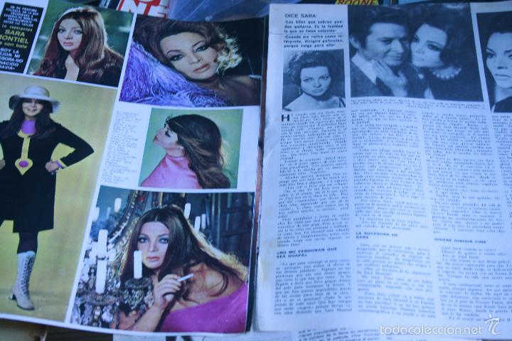 Coleccionismo de revistas y peri&oacute;dicos: RECORTES  REPORTAJE   SARA MONTIEL