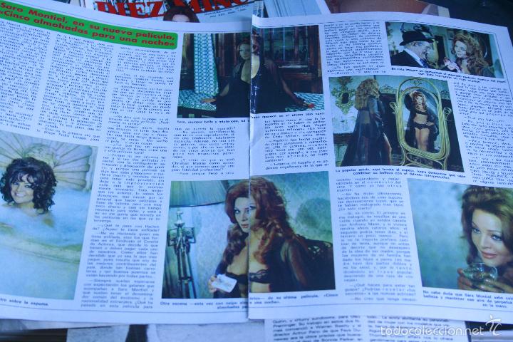Coleccionismo de revistas y peri&oacute;dicos: RECORTES  REPORTAJE  HOJAS   SARA MONTIEL
