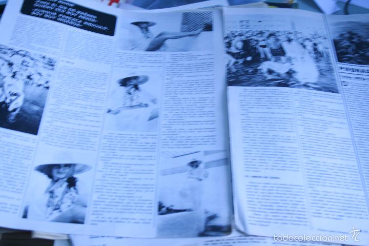 Coleccionismo de revistas y peri&oacute;dicos: RECORTES  REPORTAJE  HOJAS   SARA MONTIEL  SEMANA