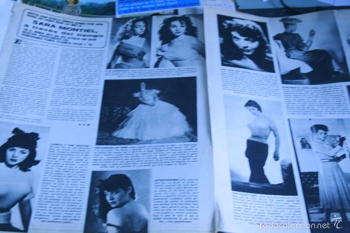 Coleccionismo de Revistas y Peri&oacute;dicos: RECORTES  REPORTAJE  HOJAS   SARA MONTIEL REVISTA SEMANA
