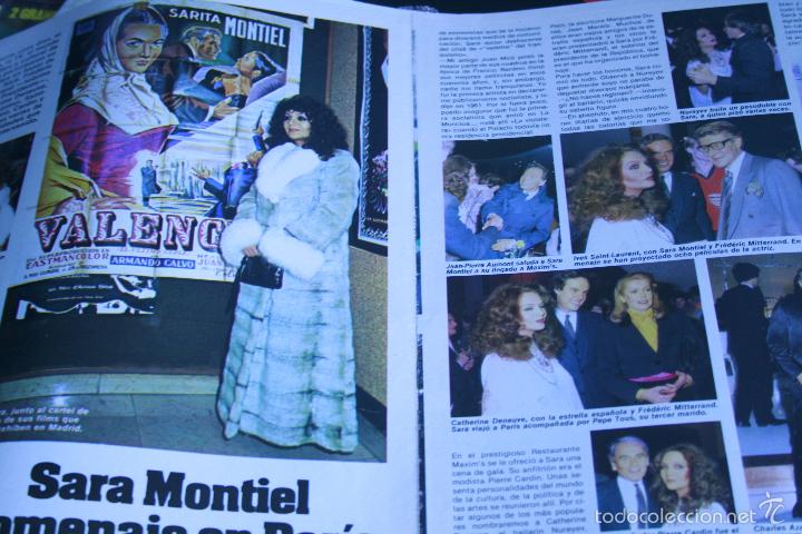 Coleccionismo de revistas y peri&oacute;dicos: RECORTES  REPORTAJE  HOJAS   SARA MONTIEL LECTURAS 5