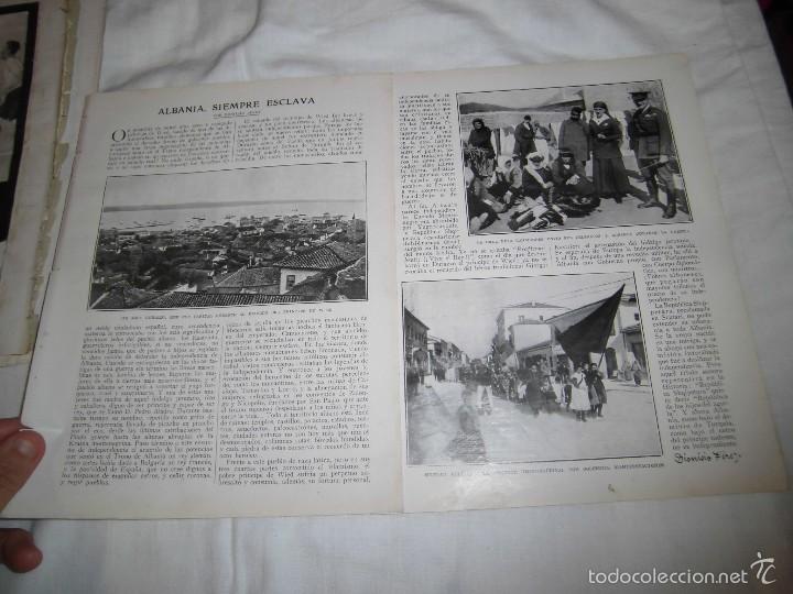 Sammeln von Zeitschriften und Zeitungen: ALBANIA SIEMPRES ESCLAVA POR DIONISIO PEREZ 2 HOJA DE REVISTA BLANCO Y NEGRO 1922