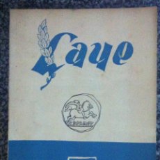 Coleccionismo de Revistas y Periódicos: LAYE. REVISTA DE PENSAMIENTO Y DE CREACIÓN LITERARIA Nº 19. 1952. Lote 58652157