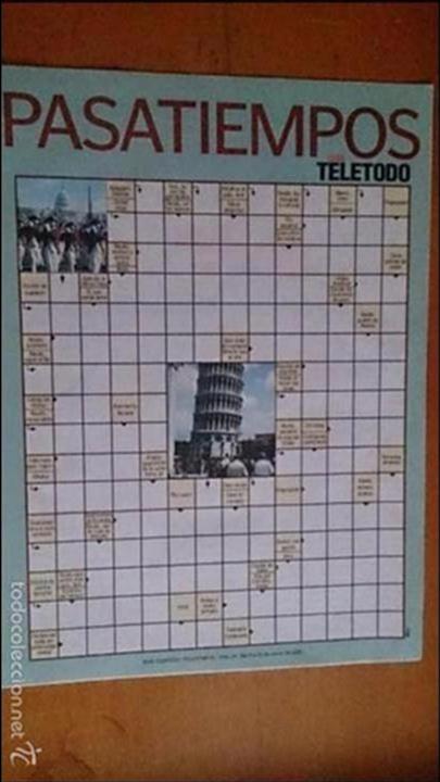 Collectionnisme de Revues et Journaux: Pasatiempos, suplemento revista gu&iacute;a teletodo a&ntilde;o 2001