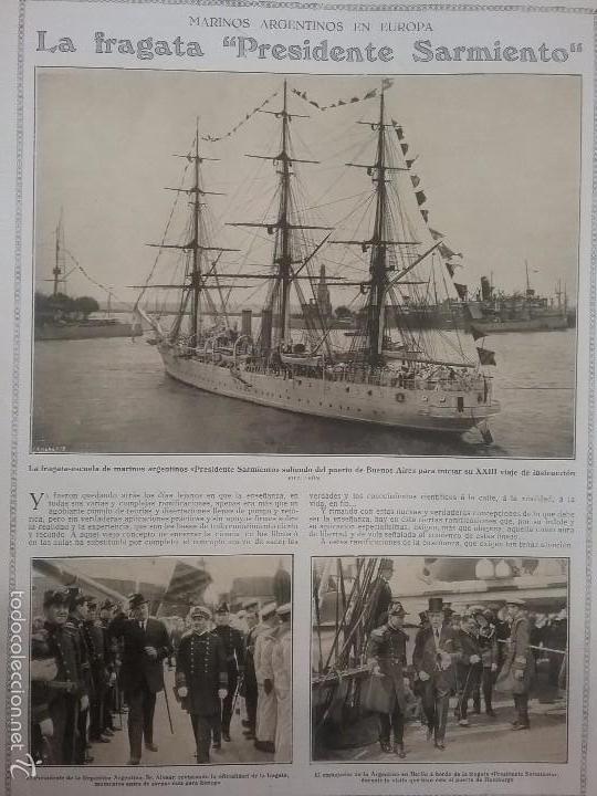 Collezionismo di Riviste e Giornali: REVISTA 1923.FRAGATA PRESIDENTE SARMIENTO ARGENTINA..LA CASA DERBY DE SAN SEBASTIAN