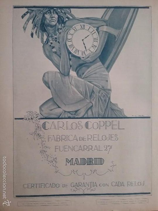 Collezionismo di Riviste e Giornali: REVISTA 1923.CARLOS COPPEL.F&Aacute;BRICA DE RELOJES.
