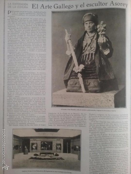 Collection Magazines and Newspapers: REVISTA 1923.III EXPOSICION ARTE GALLEGO EN LA CORU&Ntilde;A.ESCULTOR FRANCISCO ASOREY.TAPICES