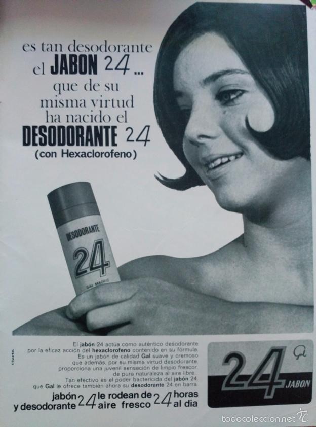 Coleccionismo de revistas y peri&oacute;dicos: recorte DESODORANTE JABON 24 ANUNCIO VINTAGE PUBLICIDAD