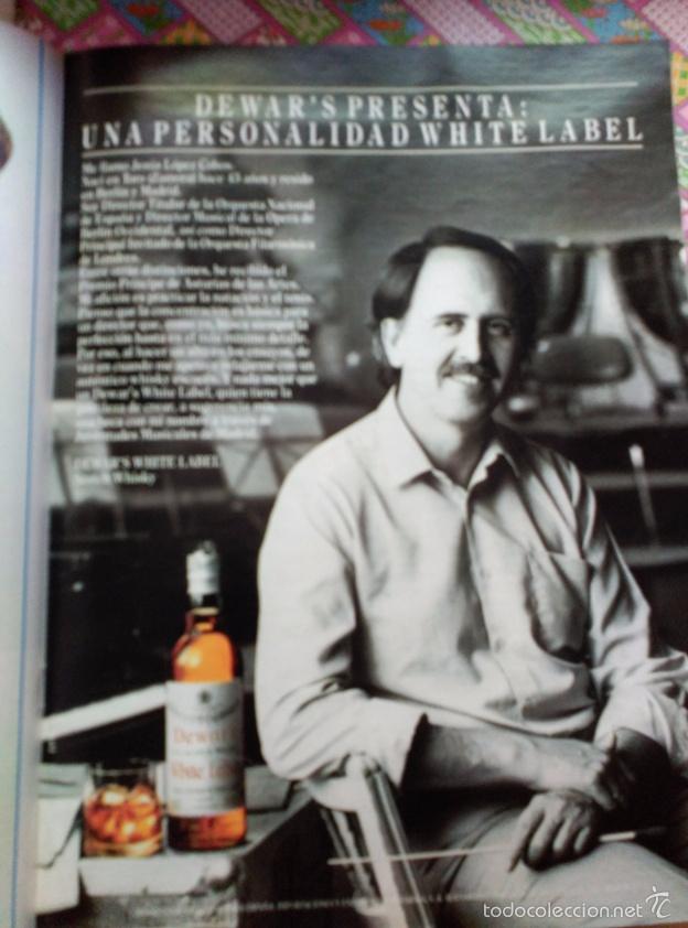 Coleccionismo de Revistas y Peri&oacute;dicos: RECORTE WHITE LABEL WHISKY ANUNCIO PUBLICIDAD VINTAGE