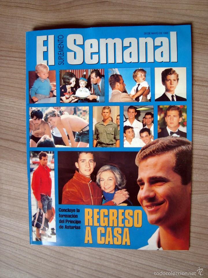 Coleccionismo de Revistas y Peri&oacute;dicos: Revista el semanal - suplemento 1995 - formacion principe de asturias, regreso a casa