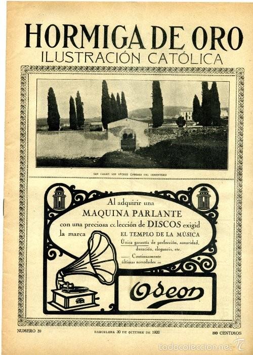 Coleccionismo de revistas y peri&oacute;dicos: HORMIGA DE ORO N&ordm; 39,MADRID EMBAJADOR ALEMAN BARON SANGUERTH.,RIPOLLET APLECH DEL ROSER