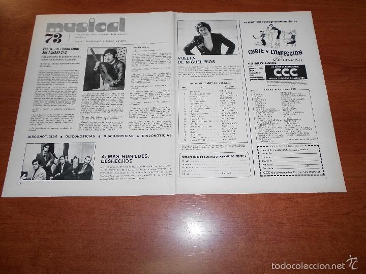 Coleccionismo de Revistas y Peri&oacute;dicos: RETAL PRENSA 1973: VUELTA DE MIGUEL RIOS, VALEN Y ALMAS HUMILDES
