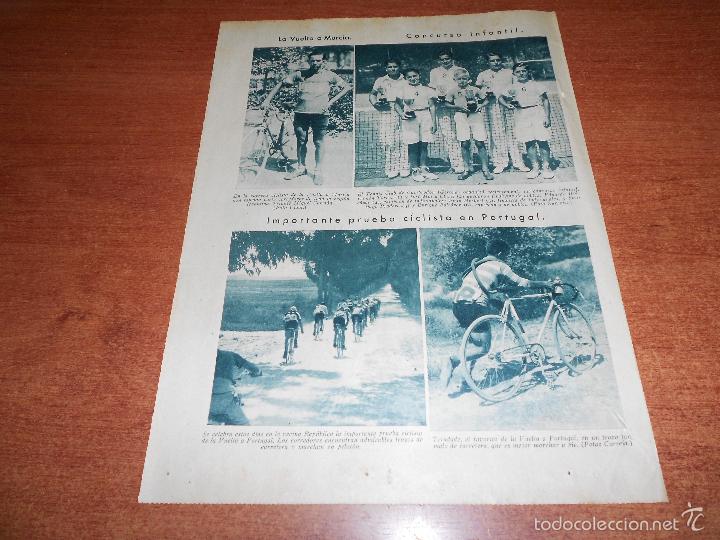 Collection Magazines and Newspapers: RECORTE DE PRENSA DE 1933: VUELTA A MURCIA, TENIS CLUB DE COMPRODON (GERONA), COMBATIR CALOR SEVILLA
