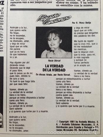 Coleccionismo de Revistas y Peri&oacute;dicos: RECORTE - ROC&Iacute;O D&Uacute;RCAL - 1983