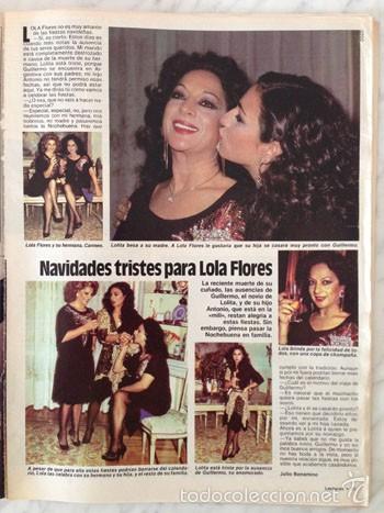 Coleccionismo de revistas y peri&oacute;dicos: REPORTAJE - LOLA FLORES - 1982