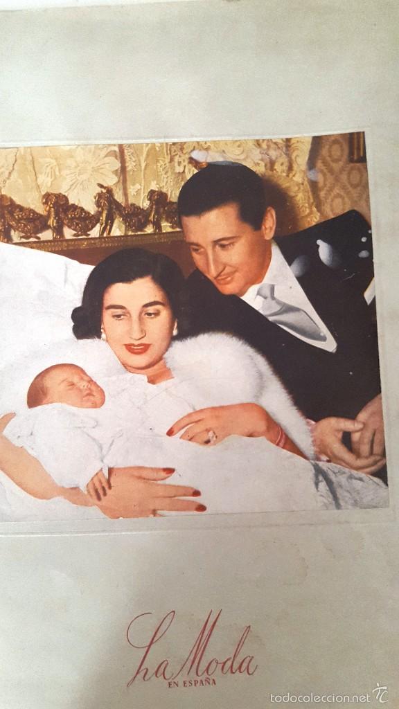 Collectionnisme de Revues et Journaux: LA MODA EN ESPA&Ntilde;A, REVISTA SOCIEDAD, ARTE.. n&ordm; 139 1951 BAUTIZO NIETA DE FRANCO MARQUESES VILLAVERDE