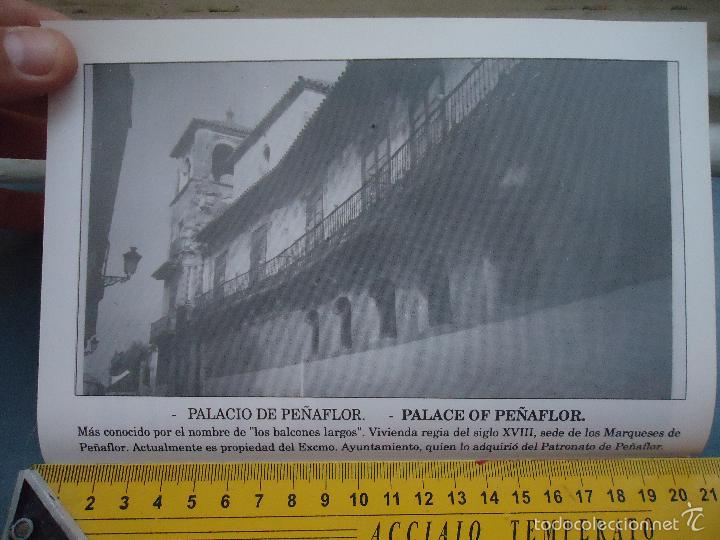 Colecionismo de Revistas e Jornais: recorte hoja informacion grafica con fotografia de ecija ( sevilla ) palacio de pe&ntilde;aflor