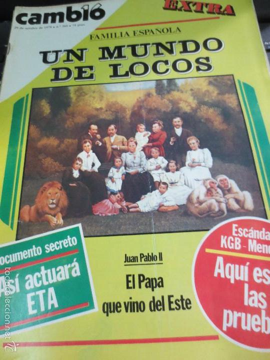 Collezionismo di Riviste e Giornali: REVISTA CAMBIO 16 UN MUNDO DE LOCOS N&ordm; 360 29 DE OCTUBRE DE 1978