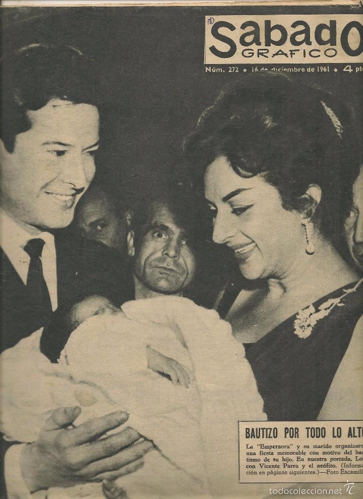 Coleccionismo de Revistas y Peri&oacute;dicos: S&Aacute;BADO GR&Aacute;FICO. N&ordm; 272. BAUTIZO DE ANTONIO FLORES. (Z38)