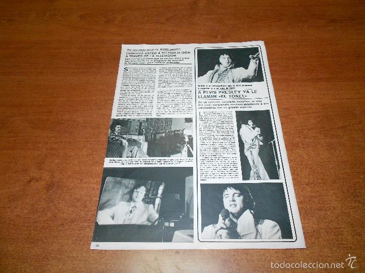 Coleccionismo de revistas y peri&oacute;dicos: RECORTE DE PRENSA 1977: ELVIS PRESLEY