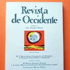 Coleccionismo de Revistas y Periódicos: REVISTA DE OCCIDENTE Nº 104 - NOVIEMBRE 1971 - VV. AA. - VER INDICE. Lote 59978823