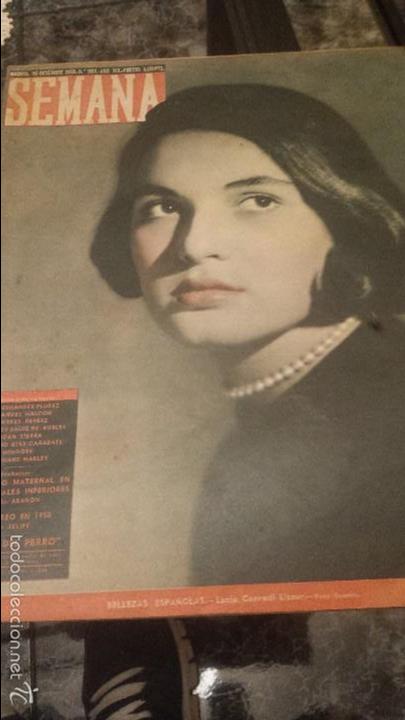 Coleccionismo de Revistas y Peri&oacute;dicos: REVISTA SEMANA N&ordm; 984 30 DICIEMBRE 1958 MARIA CONRADI LIZOUR