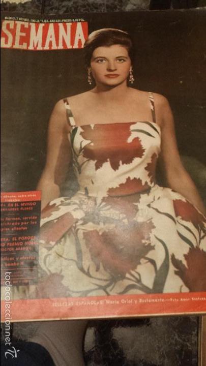 Coleccionismo de Revistas y Peri&oacute;dicos: REVISTA SEMANA N&ordm; 1133 7 NOVIEMBRE 1961 MARIA ORIOL Y BUSTAMANTE