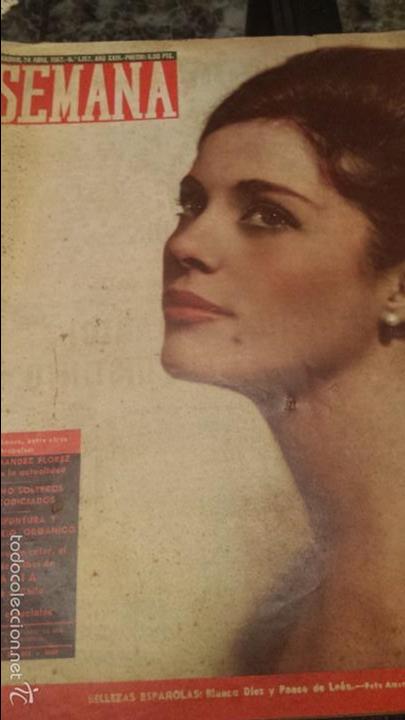 Coleccionismo de Revistas y Peri&oacute;dicos: REVISTA SEMANA N&ordm; 1157 24 ABRIL 1962 BLANCA DIEZ Y PONCE DE LEON