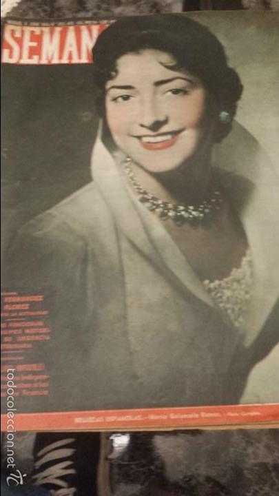 Coleccionismo de Revistas y Peri&oacute;dicos: REVISTA SEMANA N&ordm; 850 5 JUNIO 1956 MARIA GUISASOLA RAMOS