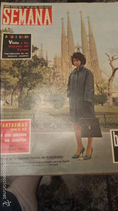 Coleccionismo de Revistas y Peri&oacute;dicos: REVISTA SEMANA N&ordm; 1196 22 ENERO 1963 ANGELES COSTES COSTA