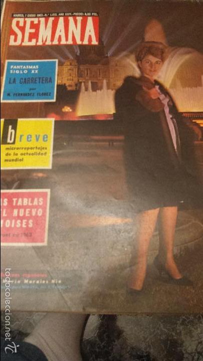 Coleccionismo de Revistas y Peri&oacute;dicos: REVISTA SEMANA N&ordm; 1193 1 ENERO 1963 ROSA MARIA MORALES NIM